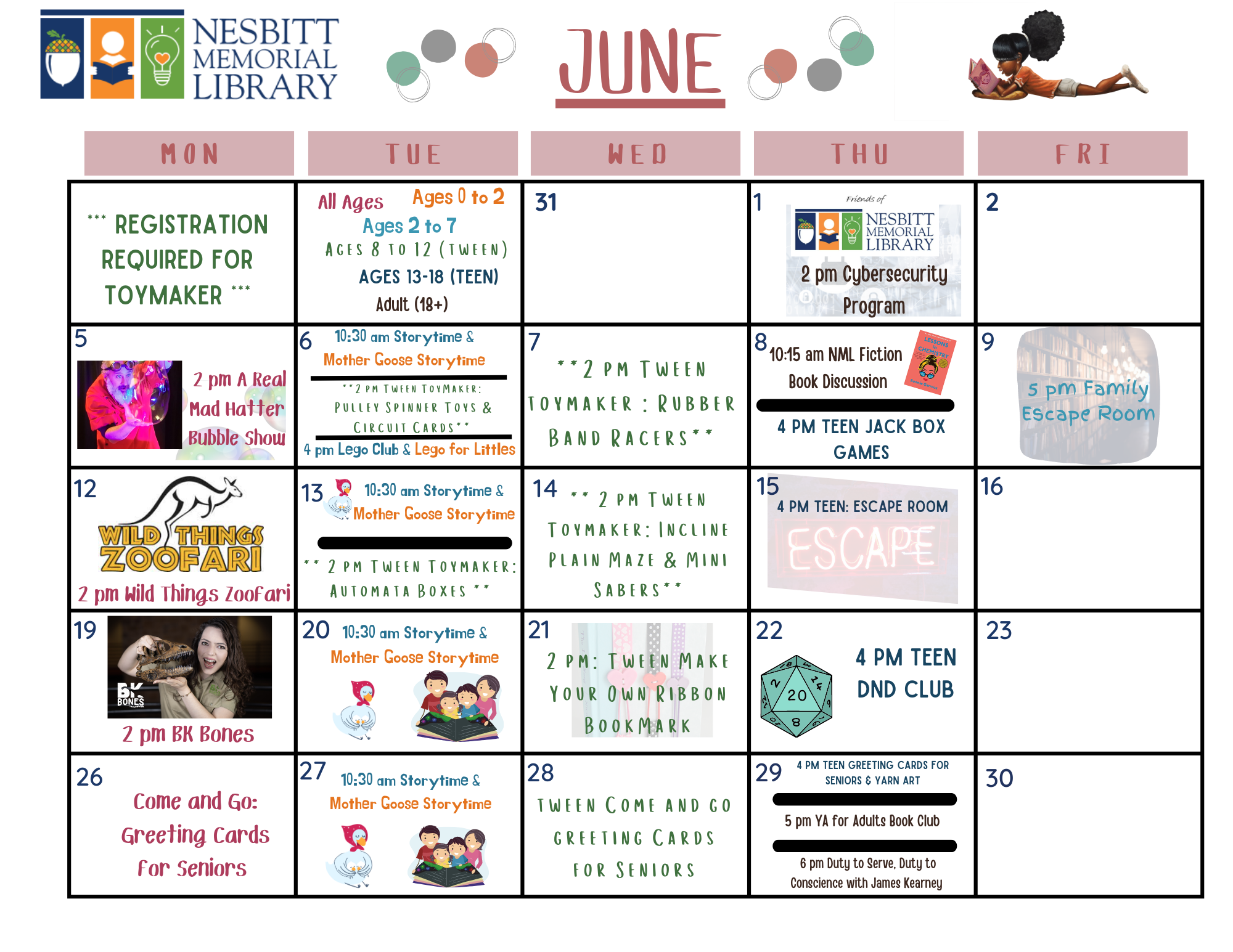 SRP June Calendar