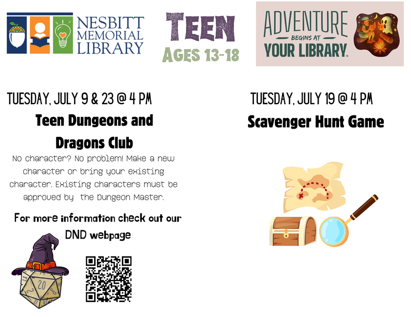 Teen DND Club & Scavenger Club