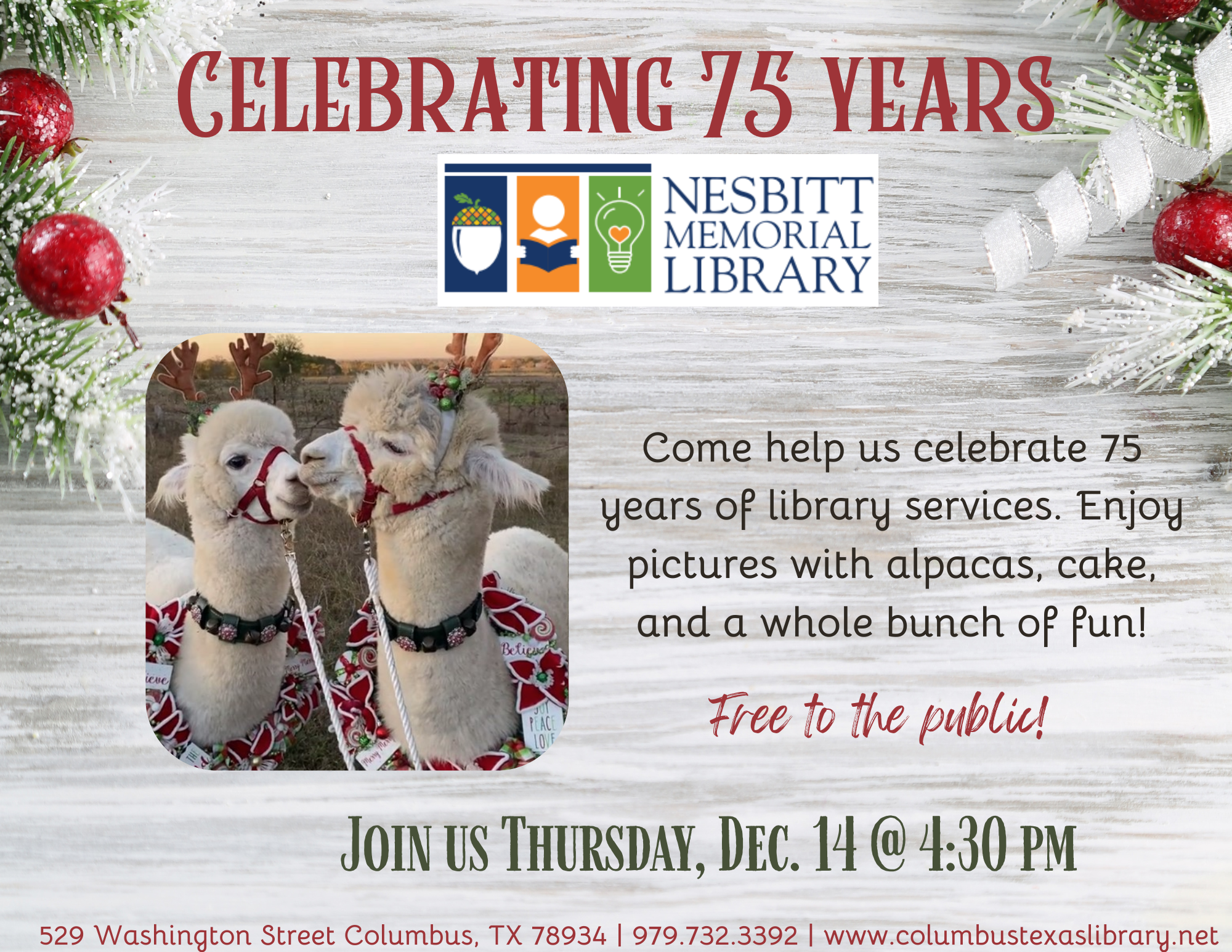 75 Years of Library Servives Celebration
