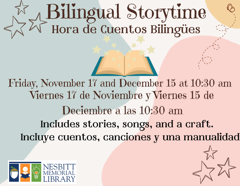 Bilingual Storytime - Hora de Cuentos Bilingües 