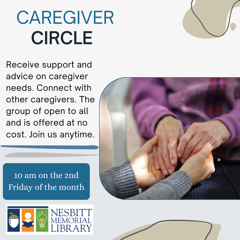 Caregiver Circle 10am on the 2nd Friday of the Month