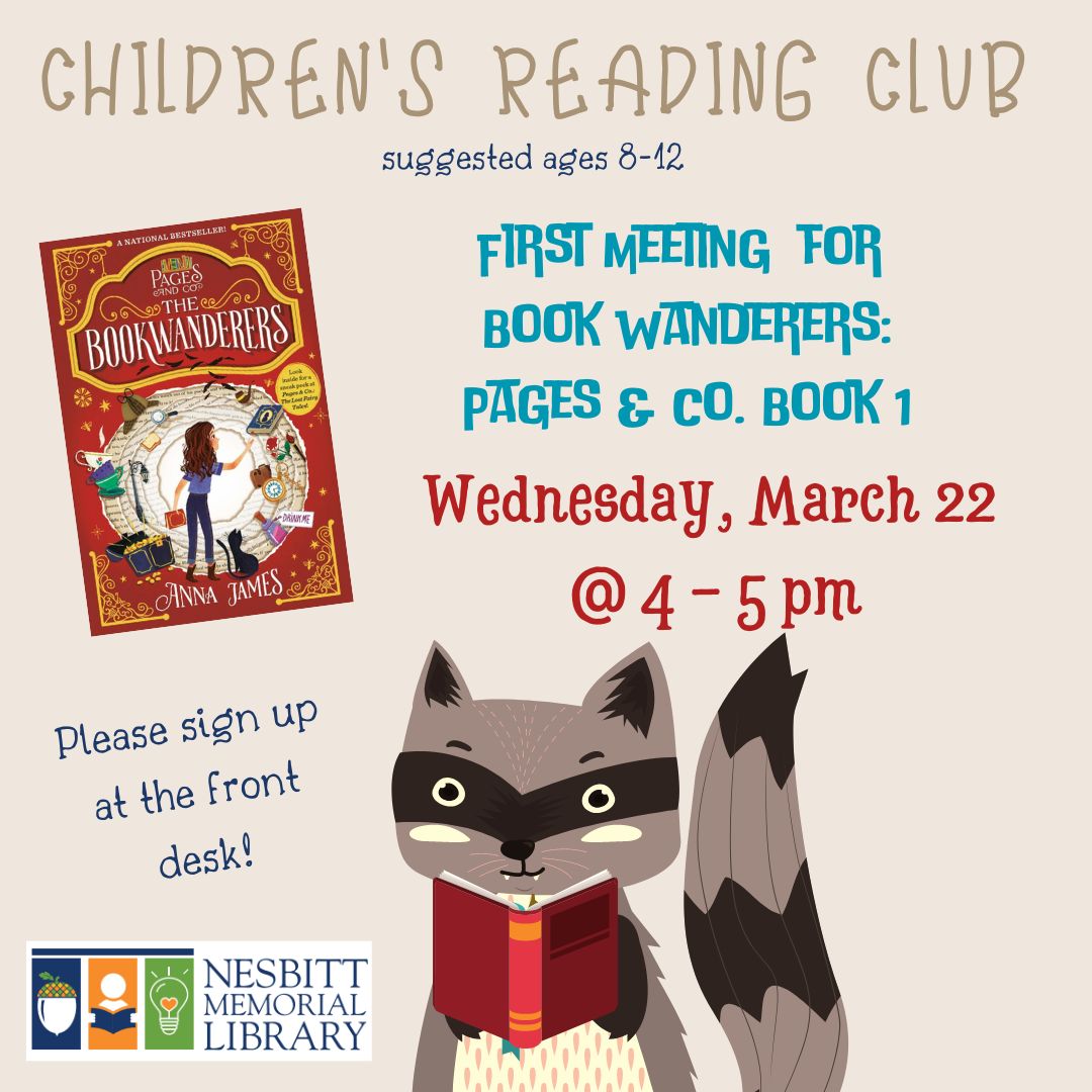Children's Reading Club Mar 22 @ 4-5pm