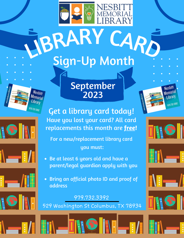 Library Card Month 2023