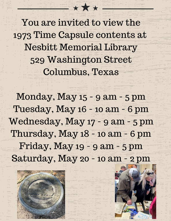 View the 1973 Time Capsule Contents